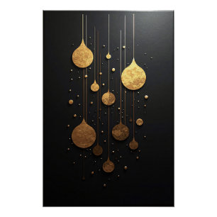 Gouden Deeltjes Dansen Perfect Poster