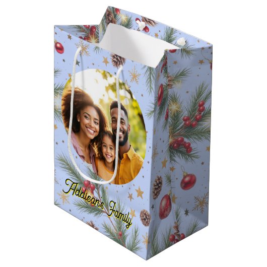 Gouden Dennen Frame Medium Cadeauzakje (Voorkant Gekanteld)