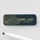 Gouden Details Esthetisch Elegant Script Business Naamplaatje (In situ)