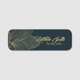 Gouden Details Esthetisch Elegant Script Business Naamplaatje
