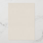 gouden details herfst met Baptisme Folie Uitnodiging (Achterkant)