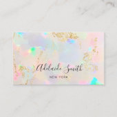 gouden details opale textuur visitekaartje (Voorkant)