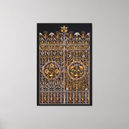 Gouden Deuropening Uitgerekte Canvas Print