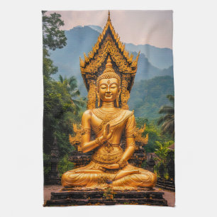 Gouden Dhamma in de Noordelijke Heuvels Theedoek