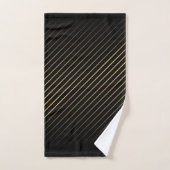 Gouden diagonale lijnen bad handdoek (Handdoek)