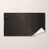Gouden diagonale lijnen bad handdoek (Handdoek)