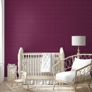 Gouden Diamant Geplooid Paars Violet Behang
