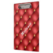 Gouden diamant getuft aangepaste tekst rood klembo klembord (Links)