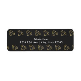 Gouden Diamant Modern Design Bachelorette Etiket