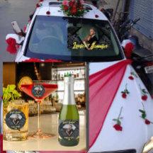 Gouden Diamant Moderne Elegante Aangepaste Huwelij