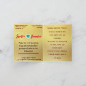 Gouden Diamant Moderne Elegante Op Maat Gemaakte T Aankondiging (Binnen)