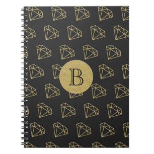 Gouden Diamant Moderne Glamour Bling Notitieboek