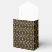 Gouden Diamant Patroon Bedankdoosjes (Geopend)