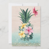 Gouden diamanten, ananas strand zoet 16 kaart (Achterkant)