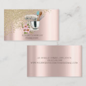 Gouden Diamanten Bloemen Broom Meid Roos Goud Visitekaartje (Voorkant / Achterkant)