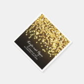 gouden diamanten bruiloft servetten (Hoek)