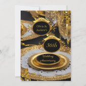 Gouden Diamanten Dinner Party 50ste Verjaardag Kaart (Voorkant)