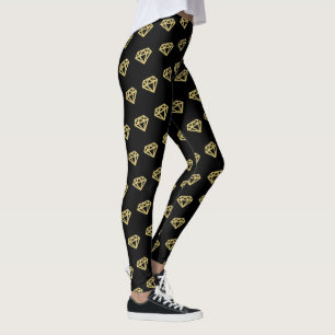 Gouden Diamanten Edelsteen Chic Bruiloft Bruidsfee Leggings