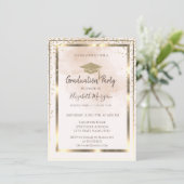 Gouden diamanten frame waterverf spatten kaart (Staand voorkant)