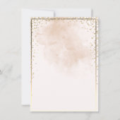 Gouden diamanten frame waterverf spatten kaart (Achterkant)