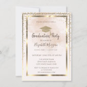 Gouden diamanten frame waterverf spatten kaart (Voorkant)