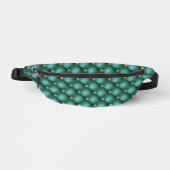 Gouden diamanten getuft turquoise Fanny Pack Heuptasje (Voorkant)