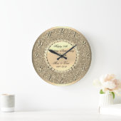 Gouden diamanten, glitters  25e trouwdag grote klok (Huis)