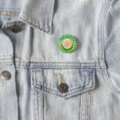 Gouden Diamanten Groene 50ste Huwelijksverjaardag Ronde Button 3,2 Cm (In situ)