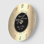 Gouden diamanten kronkels Gouden 25e trouwdag Grote Klok (Hoek)