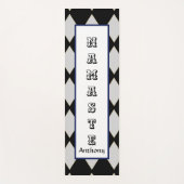 Gouden diamanten NAMASTE typografie monogram Yogamat (Voorkant)