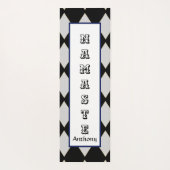 Gouden diamanten NAMASTE typografie monogram Yogamat (Achterkant)