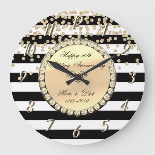 Gouden diamanten,Strepen 25e trouwdagjubileum Grote Klok (Voorkant)