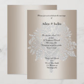 Gouden diamantenboeket  ELEGANT TROUWFEEST Kaart (Voorkant / Achterkant)