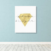 gouden diamantglans canvas afdruk (Insitu (Houten vloer))