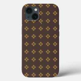 Gouden Diamantpatroon Case-Mate iPhone Case
