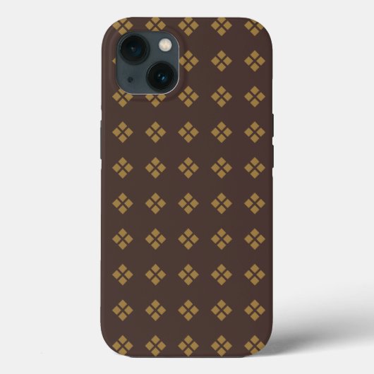 Gouden Diamantpatroon Case-Mate iPhone Case (Achterkant)