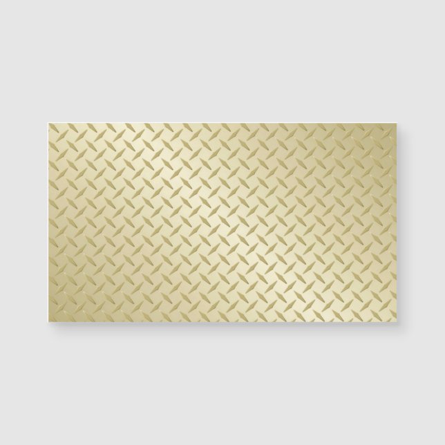 Gouden Diamantplaat Metaal Uiterlijk (Voorkant)