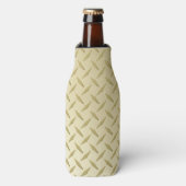 Gouden Diamantplaat Metaal Uiterlijk Flesjeskoeler (Fles Voorkant)