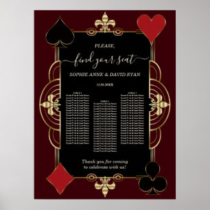 Gouden Diep Bourgondië Casino Trouw Stoelindeling  Poster