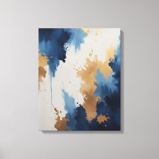 Gouden Diepten Premium Ingepakt Canvas Afdruk (Voorkant)