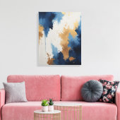 Gouden Diepten Premium Ingepakt Canvas Afdruk (Insitu (Woonkamer))