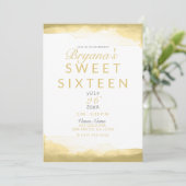 Gouden Dijon Mosterd Waterverf Modern Chic Sweet 1 Kaart (Staand voorkant)