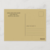 Gouden Dinosaurus Baby shower Bedankt Briefkaart (Achterkant)