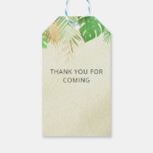 Gouden Dinosaurus Baby shower Bedankt Cadeaulabel (Achterkant)