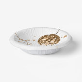 Gouden Disco Bal Disco Bruid Bruiloft Papieren Kommen (Gebogen)