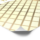 Gouden Disco Bal Huwelijk Perfect Poster (Hoek)