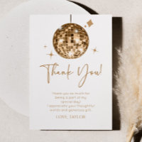 Gouden Disco Bal Laten we Disco Verjaardagsfeestje