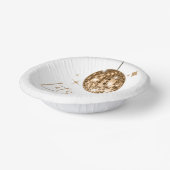 Gouden Disco Bal Laten we Disco Verjaardagsfeestje Papieren Kommen (Gebogen)