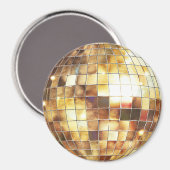 Gouden Disco Bal Magneet (Voorkant / Achterkant)