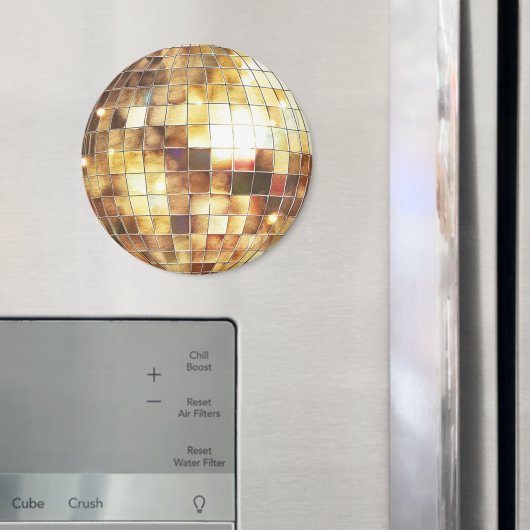 Gouden Disco Bal Magneet (Insitu (Koelkast))